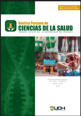 					Ver Vol. 2 Núm. 2 (2020): Revista Peruana de Ciencias de la Salud (abr-jun)
				