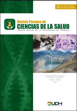 					View Vol. 2 No. 1 (2020): Revista Peruana de Ciencias de la Salud (jan-mar)
				