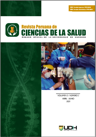 					View Vol. 3 No. 2 (2021): Revista Peruana de Ciencias de la Salud (apr-jun)
				