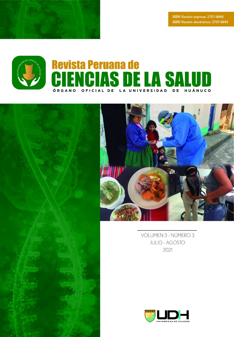 					View Vol. 3 No. 3 (2021): Revista Peruana de Ciencias de la Salud (jul-sep)
				