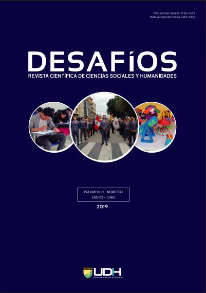 					View Vol. 10 No. 1 (2019): Revista Desafíos (ene-jun)
				