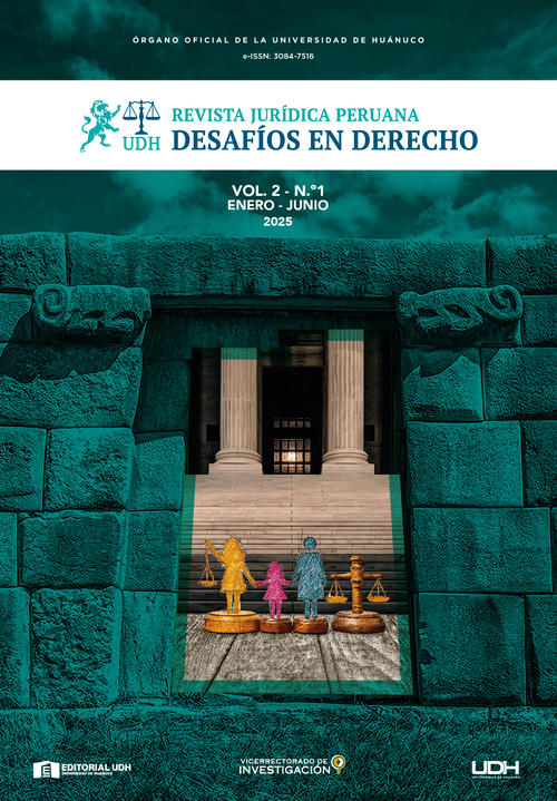 					Ver Vol. 2 Núm. 1 (2025): Revista Jurídica Peruana Desafíos en Derecho (enero-junio)
				